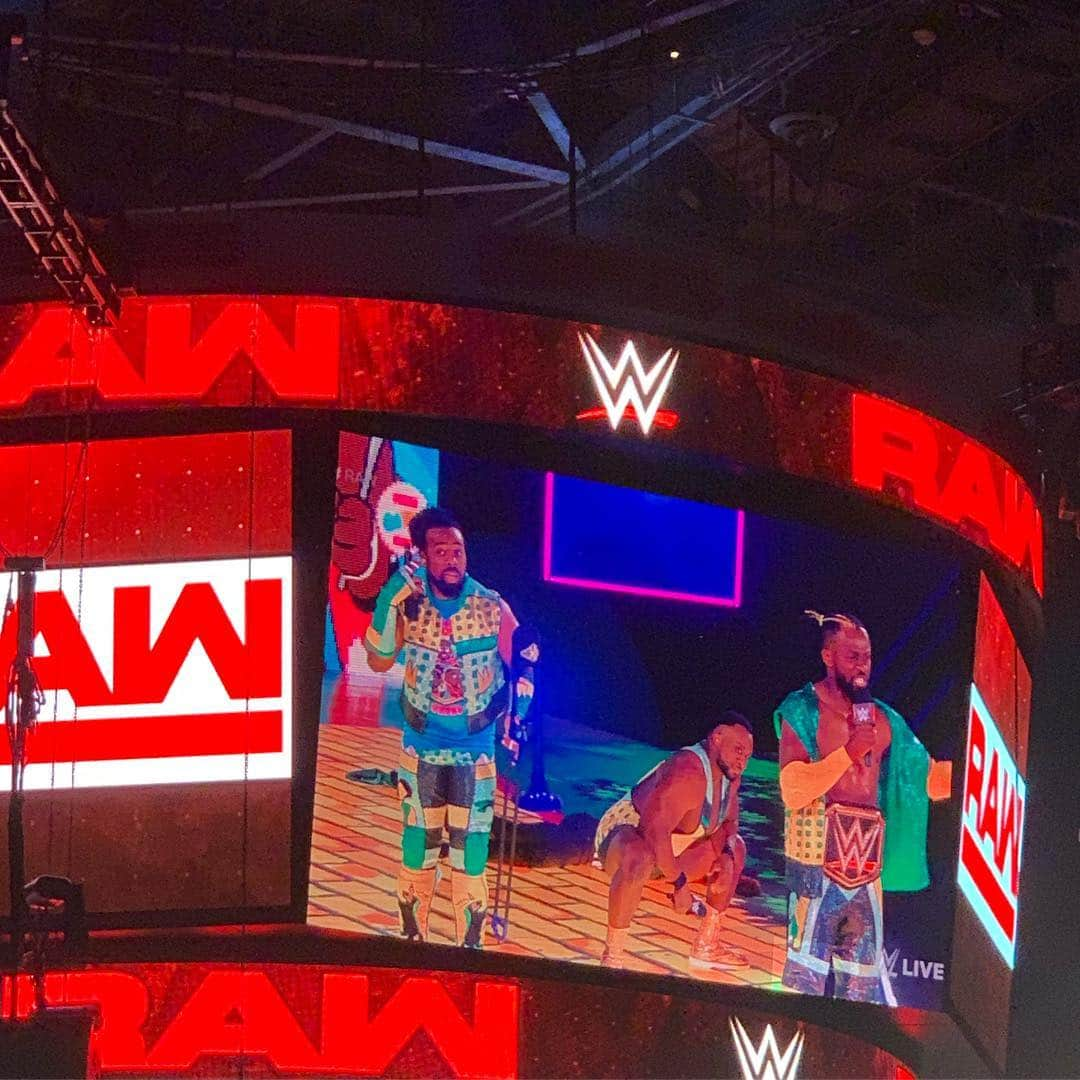 ターニャ・テイトさんのインスタグラム写真 - (ターニャ・テイトInstagram)「Oh yes it was soooo worth coming here tonight 🥰 when the lads start dancing I’m a happy girl @wwebige @xavierwoodsphd @thetruekofi #mondaynightraw #raw #wwe #wwebige #xavierwoods #kofikingston」6月18日 10時15分 - tanyatate