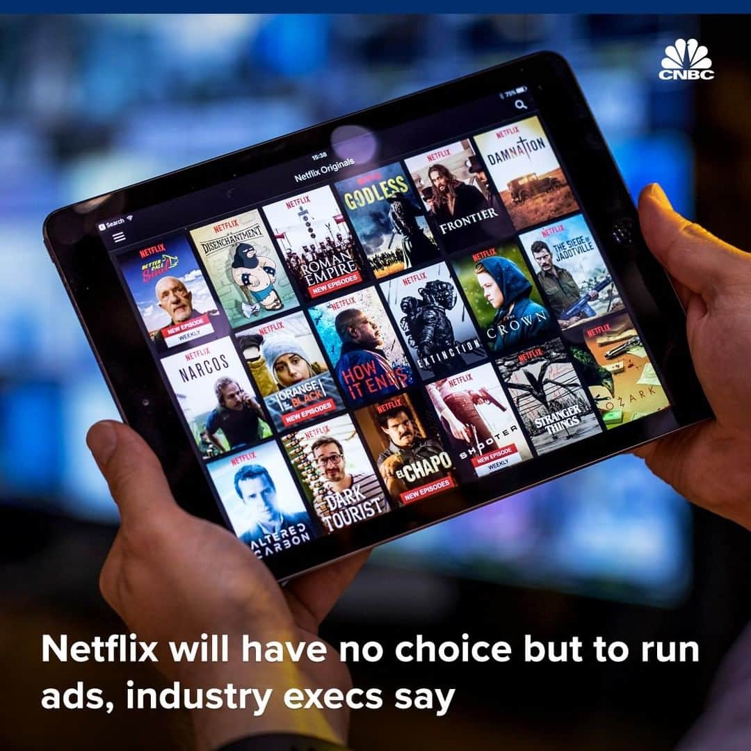 CNBCさんのインスタグラム写真 - (CNBCInstagram)「Netflix has said it doesn’t want to run ads, but industry experts say that it might have to if it wants to grow.⁣⠀﻿ ⠀﻿ Netflix is recruiting people to help grow the business and the media company will have no choice but to start displaying ads, ad executives from YouTube and J.P. Morgan Chase implied.⁣⠀﻿ ⠀﻿ “I think there will become a tipping point where ads come back,” Joshua Lowcock of media agency UM said. “Netflix is ad-free now. I can’t imagine a world where Netflix will be ad-free forever. If you look at their content costs...”⠀﻿ ⠀﻿ You can read more on what industry experts are saying about the media mogul, at the link in bio.⁣⠀﻿ ⁣⠀﻿ *⁣⠀﻿ *⁣⠀﻿ *⁣⠀﻿ *⁣⠀﻿ *⁣⠀﻿ *⁣⠀﻿ *⁣⠀﻿ *⁣⠀﻿ ⁣#netflix #ads #streaming #bingewatching #freetv #freemovies #cnbc #cnbcbusiness #netflixshows #hulu #amazonwatch #ReedHastings #Media #Streaming #Television  #YouTube #JPMorganChase #ExpertsSay #Expert #DigitalContent #TV #Ads #AdFree #MediaNews #BusinessNews #CNBC」6月18日 11時00分 - cnbc