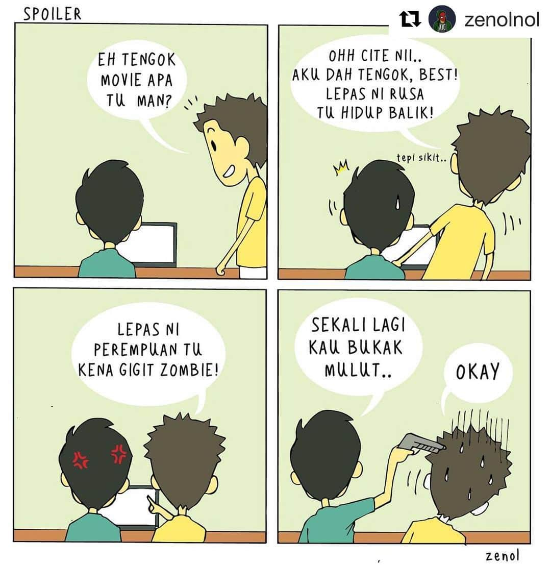 Koleksi Komik Malaysiaさんのインスタグラム写真 - (Koleksi Komik MalaysiaInstagram)「#Repost @zenolnol with @get_repost ・・・ Menjengkelkan, dah tengok tu diam je laa😂 #komikmalaysia #komik #gengkomik」6月18日 12時12分 - tokkmungg_exclusive