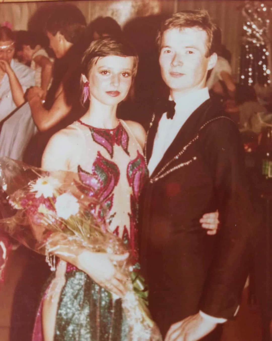 Nika Kljunのインスタグラム：「If you ever wonder where I got my movezzz from 👅💃🏼🕺🏽 #mybeautifulparents . Thank you grandma for this photo you’ve sent me yesterday! Warmed my heart. I believe my mom was around 17 years old and look and you, dad, being all handsome!! 😋😄 Yup, dance definitely runs through my blood... ❤️☺️ Happy belated Father’s Day @zorankljun ! I love you endlessly! . #ballroomchampionship #latinamericandancing #slovenia #ljubljana #backintheday #classy #dancefamily #momanddadgoals」