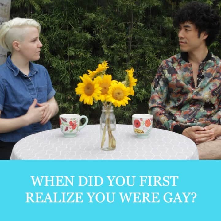 ハナー・ハートのインスタグラム：「Honored to sit down with @eugeneleeyang and discuss his coming out journey. Our interview is up now!」