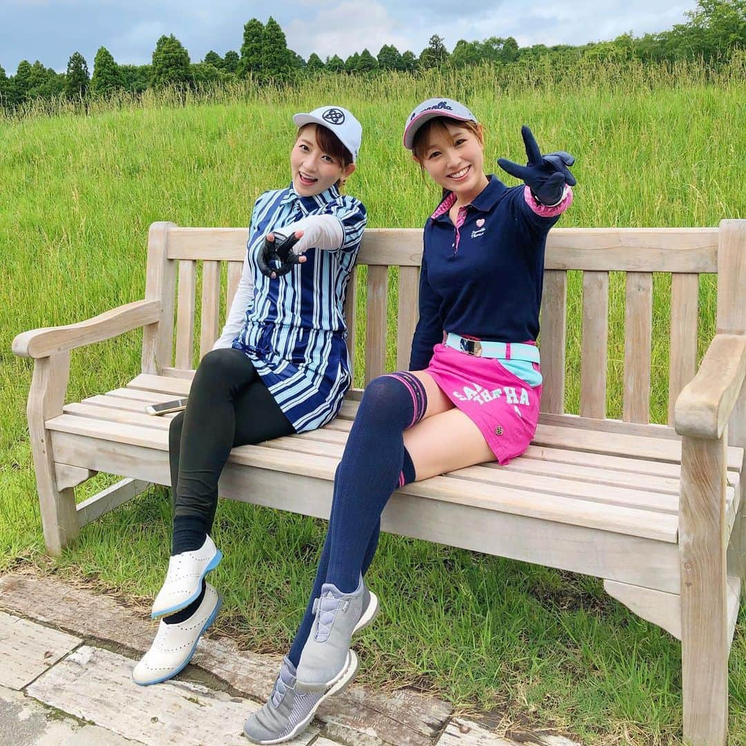 松中みなみさんのインスタグラム写真 - (松中みなみInstagram)「グランピングの次の日は ゴルフ⛳️💓✨ ・ ・ 全員最初に〝み〟がつく4人組😆 みかちゃん、みさみさ、みゆちゃん 2日間ありがとう😊💖💖 ・ ・ ・ #ゴルフ #ゴルフ女子  #東京クラシック  #ゴルフウェア #samanthagolf #サマンサタバサゴルフ #目指せ110切り」6月18日 17時28分 - minami_matsunaka