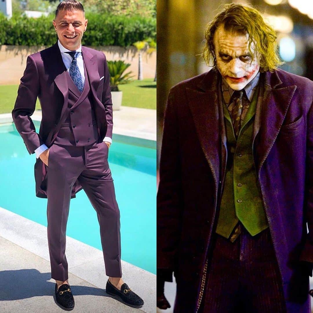 レアル・ベティスさんのインスタグラム写真 - (レアル・ベティスInstagram)「Cuando tienes boda a las 14:00 pero tienes que sembrar el terror en Gotham a las 17:00 😂🃏🦇 — When you have a wedding at 2 but you've got to terrorise Gotham at 5 😂🃏🦇 #Joaker」6月18日 18時10分 - realbetisbalompie