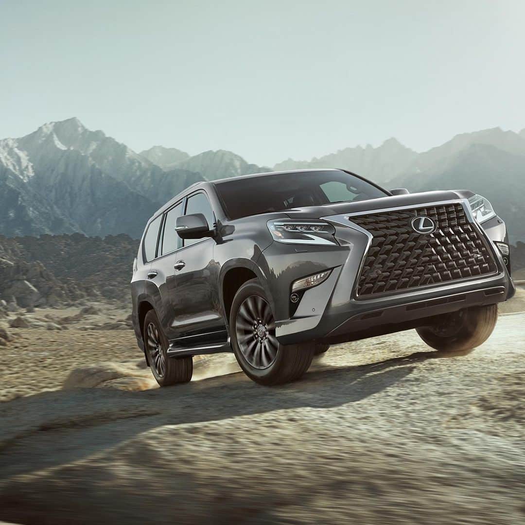 のインスタグラム：「Designed to be as breathtaking off the beaten path as it is on the streets. Learn more about the luxuriously re-crafted #LexusGX through the link in our bio.」