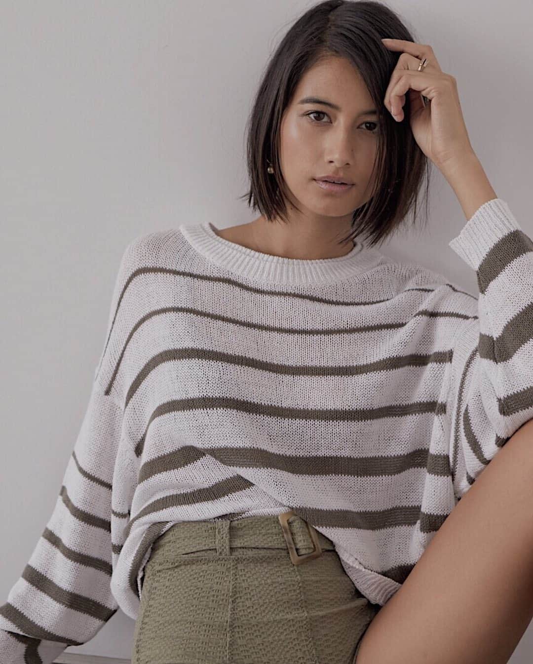 のインスタグラム：「A new kind of stripe for summer. Gradient stripes on our Reed Stripe Pullover give any look a playful ease.」