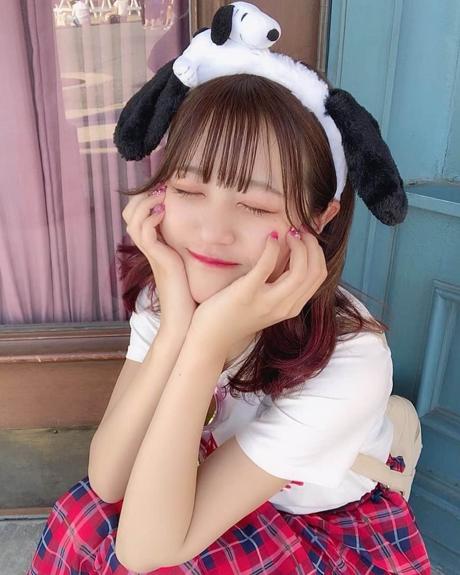 嶋田のあのインスタグラム：「スヌーピーになった🐕 . . . .  #ユニバ#ユニバコーデ#スヌーピー」