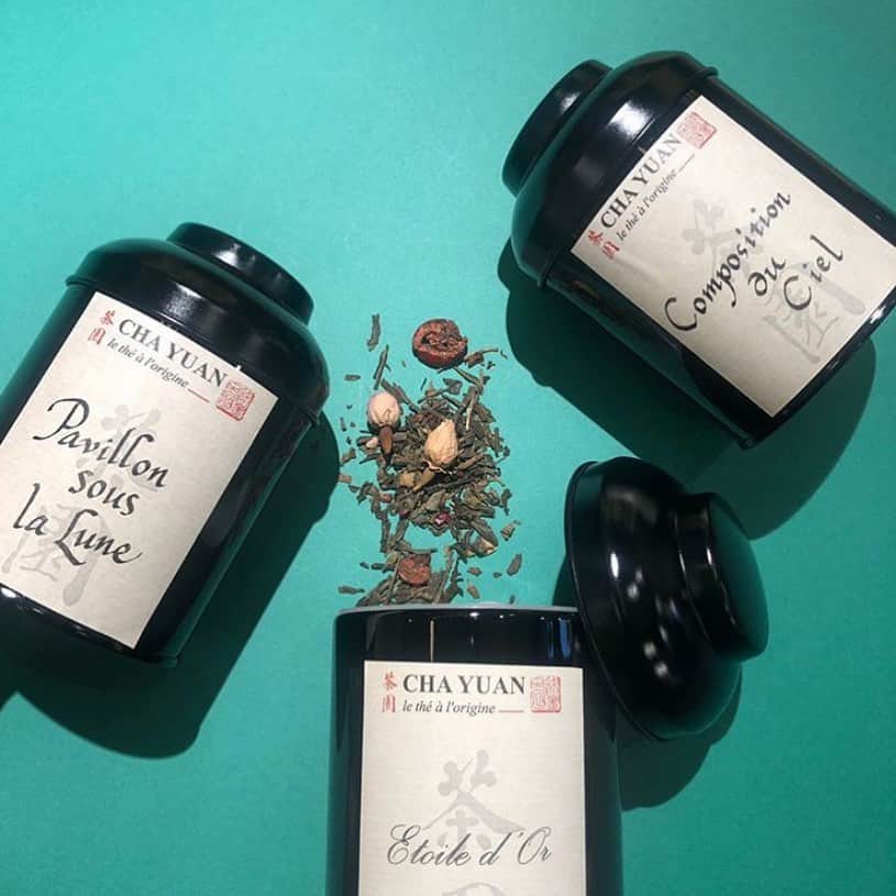 風間ゆみえのインスタグラム：「桃や苺や、薔薇が香る、CHA YUAN （チャユアン）のフレーバーティー揃っています ^_^ @la_boutique_fantasque」