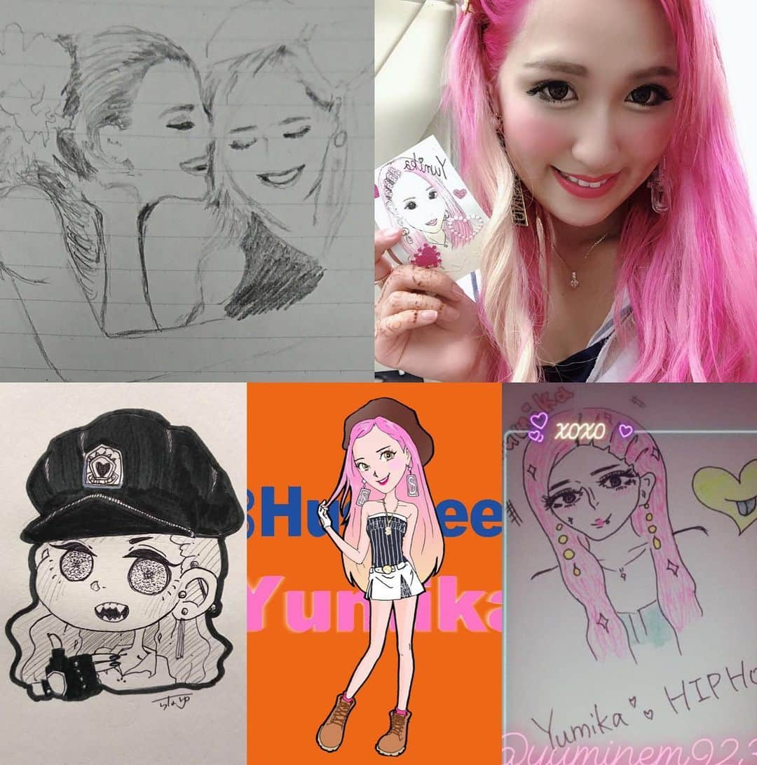 Yumikaさんのインスタグラム写真 - (YumikaInstagram)「ファンの子がまたとっても可愛い似顔絵を作ってくれたよーーー💖💖💖 . 今までみんなが描いてくれた似顔絵は全部大切に保存してある🧡🧡 愛がこもってて本当に嬉しいのだ✨✨差し入れやプレゼントやお手紙ももちろん🥰 いつも応援ありがとうございます😭 今日もお仕事がんばれる😻 . ってのんきに更新してたら地震あったみたいですね💦気付かずわからなかったです😭😭 みなさま大丈夫ですかーーーー？？？😫 #HugMeeyumika」6月18日 22時55分 - yuminem923