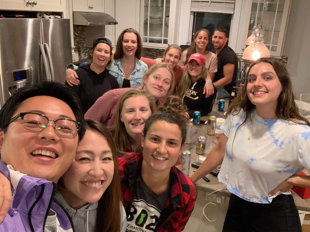 菊池沙都のインスタグラム：「Finally. It was really great to see you❤️❤️❤️ Thank you so much😊💕 Love you guys ❤️❤️❤️ #family#friends#teammate #friday#fridaydrinks #greatviews#greattime」