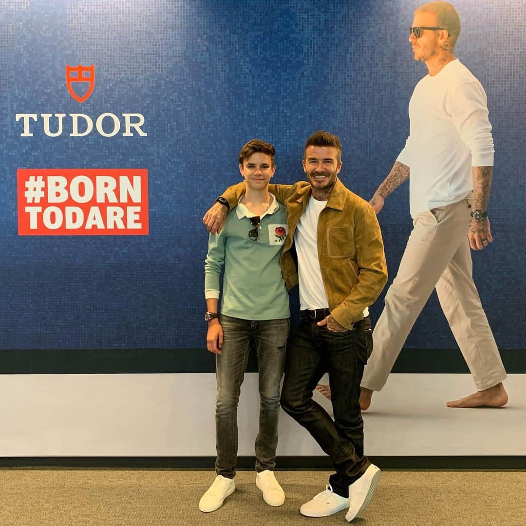 デビッド・ベッカムさんのインスタグラム写真 - (デビッド・ベッカムInstagram)「End of GCSE celebration trip for Romeo with dad... A tour around Tudor.. Big thank you to all my team in Geneva for making it such a special day @tudorwatch」6月19日 0時24分 - davidbeckham