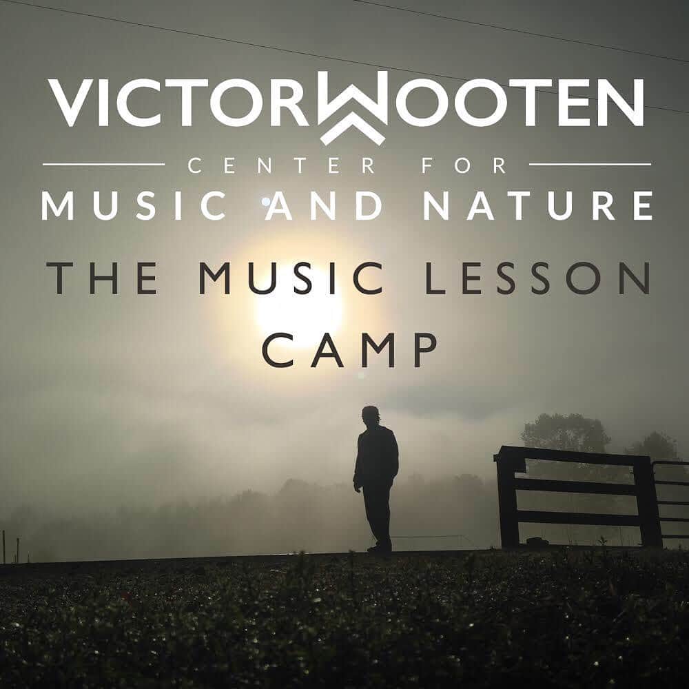 ヴィクター・ウッテンのインスタグラム：「The Music Lesson Camp is coming! July 8-10 @ Wooten Woods. This is your chance to get a deep insight into the wisdom of The Music Lesson Register Today!  https://www.vixcamps.com/」