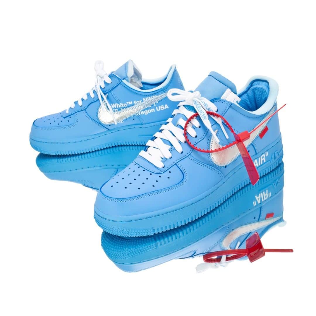 Flight Clubさんのインスタグラム写真 - (Flight ClubInstagram)「In commemoration of Virgil's "Figures of Speech" exhibition at the Museum of Contemporary Art comes the OFF-WHITE x Nike Air Force 1 "University Blue."」6月19日 10時20分 - flightclub