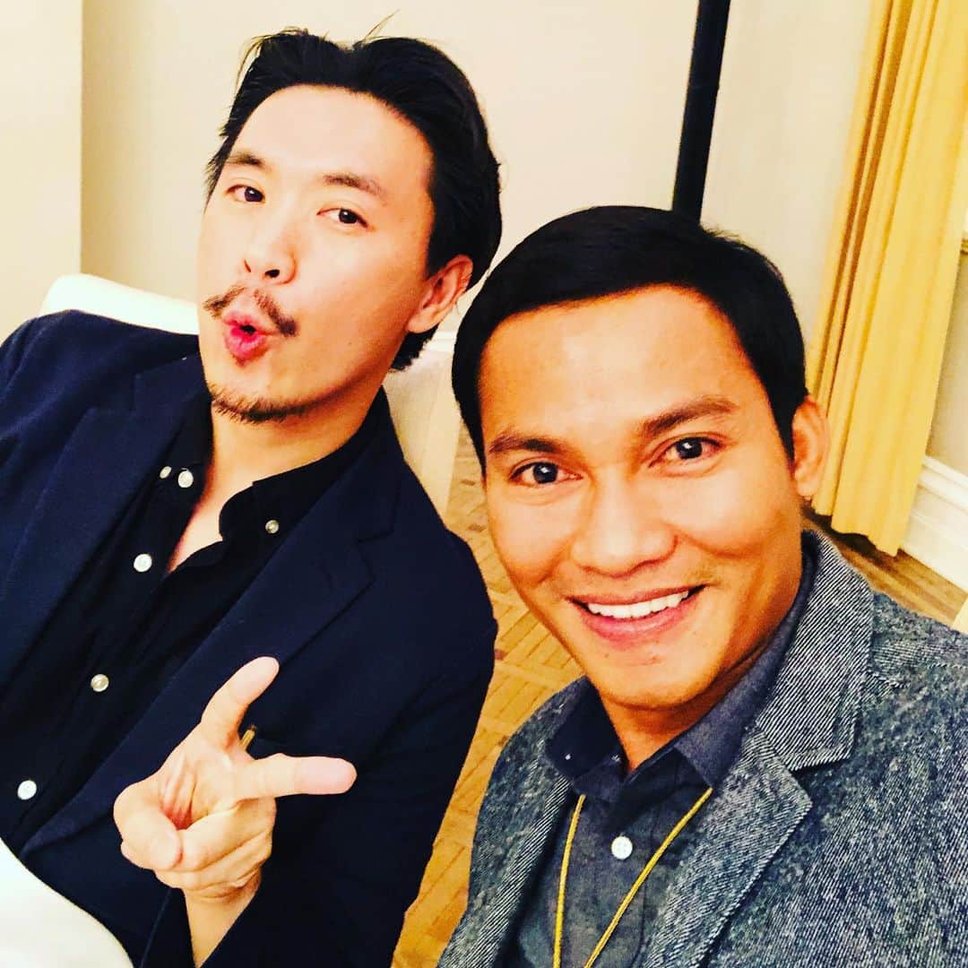トニー・ジャーのインスタグラム：「finally!!! with the best director from thailand “nuttawut poonpiriya”」