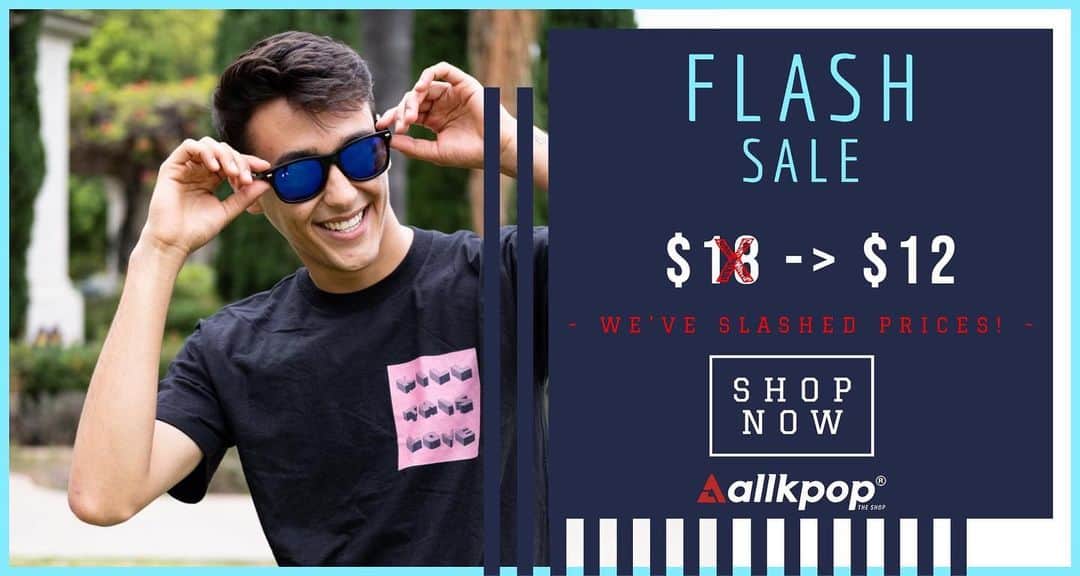allkpopTHESHOPさんのインスタグラム写真 - (allkpopTHESHOPInstagram)「FLASH SALE! We've slashed prices on tees from $18 to $12. Hurry before the sale ends! Only @ shop.allkpop.com」6月19日 2時53分 - allkpoptheshop