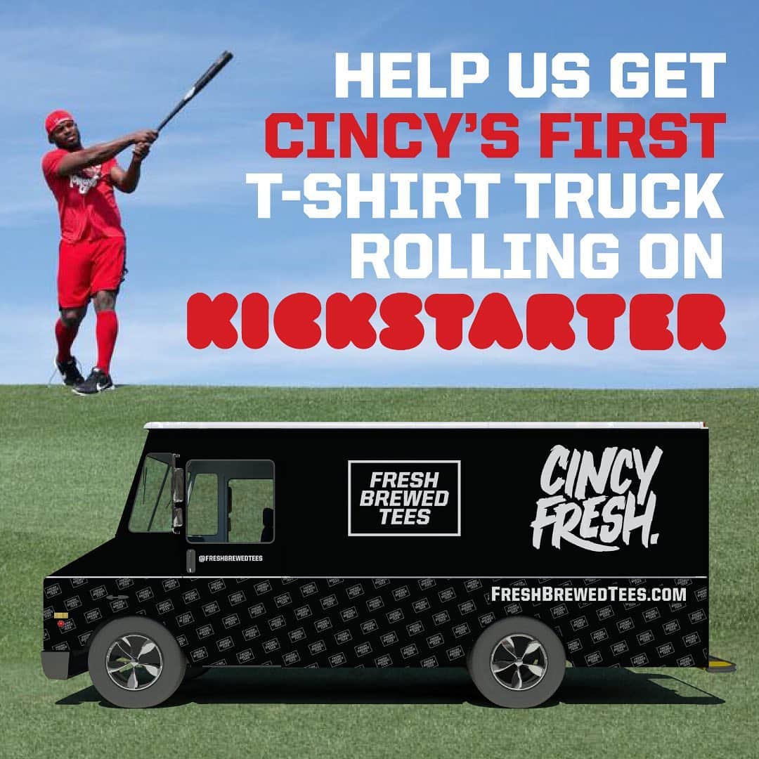 ヤシエル・プイグさんのインスタグラム写真 - (ヤシエル・プイグInstagram)「Cincy fans, I'm excited to partner with @freshbrewedtees to bring you the city’s first t-shirt truck! Check out the campaign at the link in my bio 🙌」6月19日 3時33分 - yasielpuig