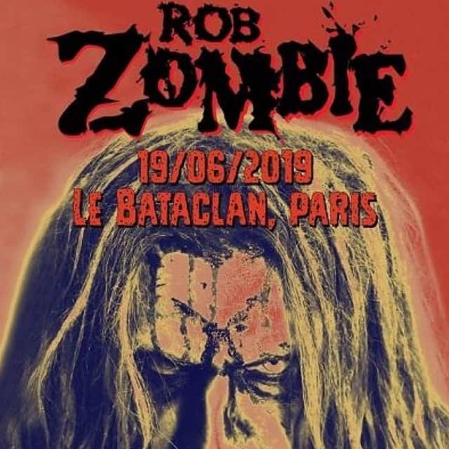 ロブ・ゾンビのインスタグラム：「Tomorrow night Paris 🇫🇷! Gonna be a crazy one! #robzombie #parisfrance #gingerfish #piggyd #johnfive」