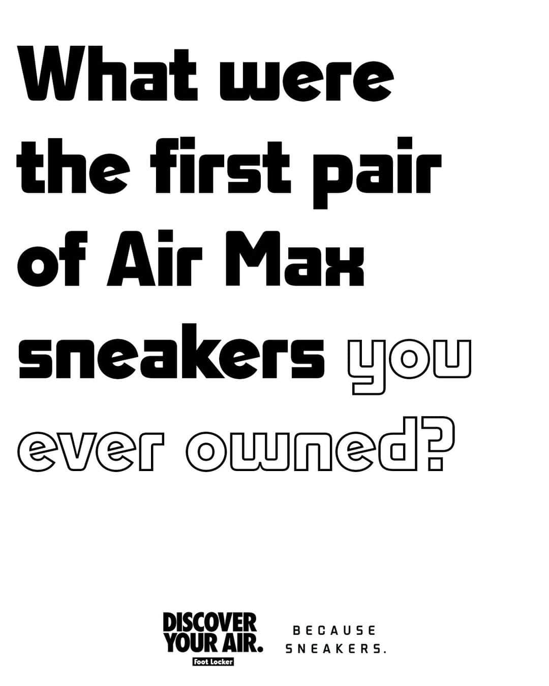 のインスタグラム：「🗣📝📬 Let us know!. #BecauseSneakers #DiscoverYourAir」