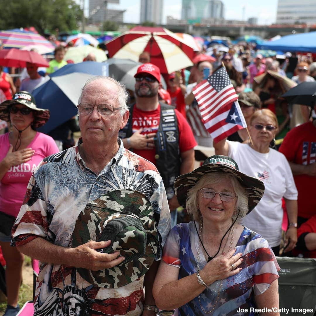 ABC Newsさんのインスタグラム写真 - (ABC NewsInstagram)「Trump supporters await the president's appearance at an Orlando, Florida, rally tonight, in which he will kick off his reelection bid. #donaldtrump #orlando #florida #politics #2020」6月19日 5時22分 - abcnews