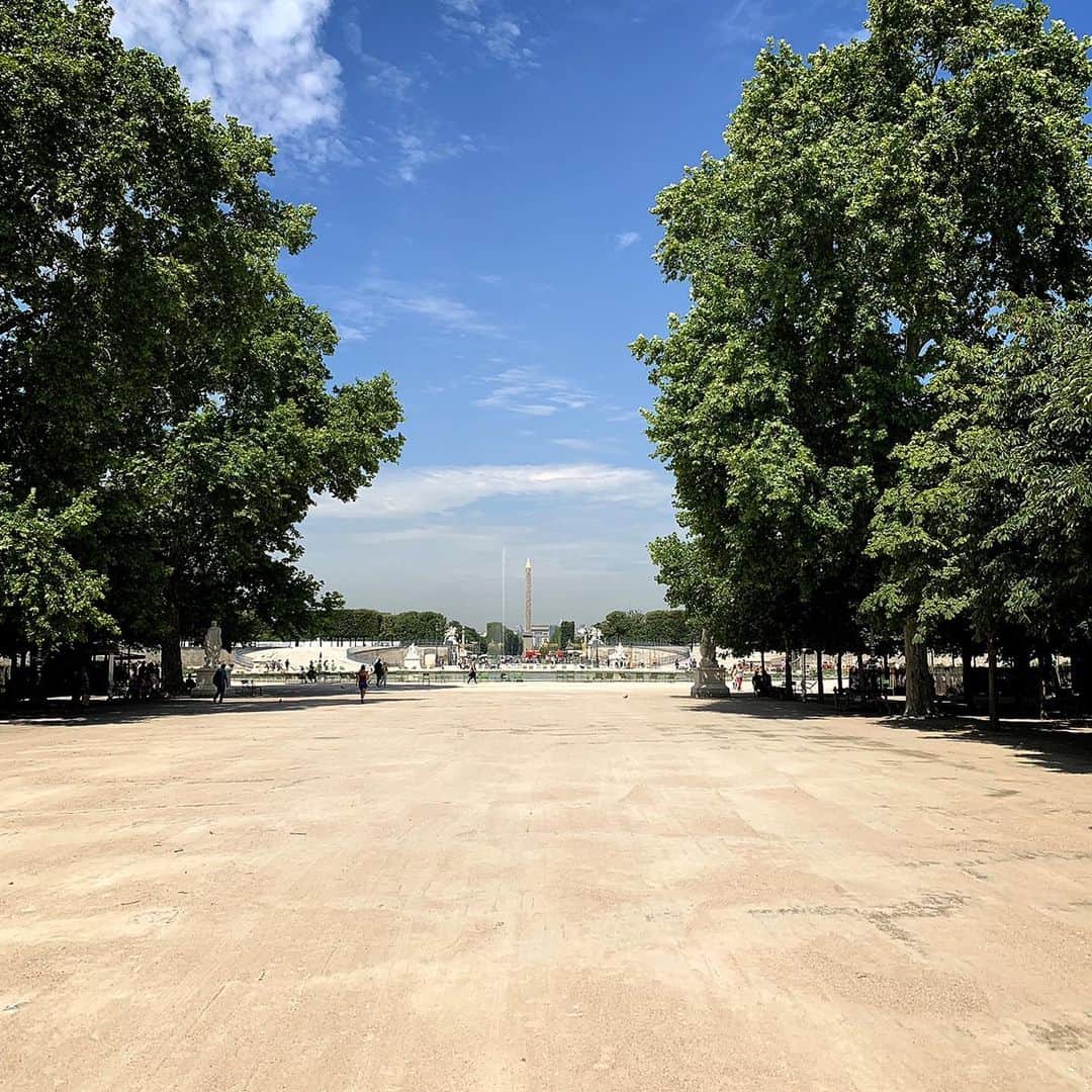 のインスタグラム：「パリ快晴 #JardindesTuileries」