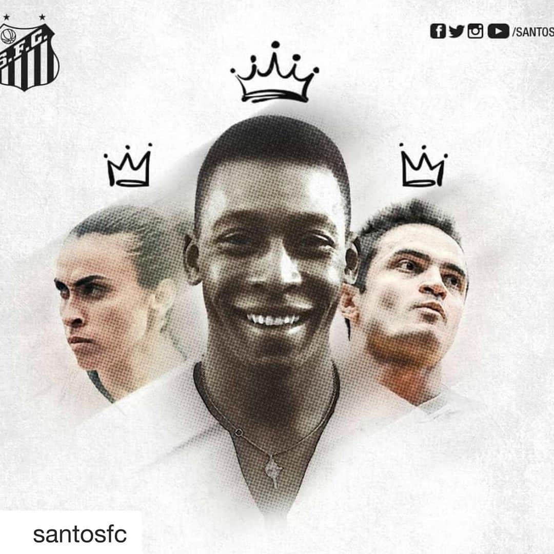 アレッサンドロ・ローザ・ヴィエイラのインスタグラム：「Obrigado @santosfc por sempre lembrar de mim,e dar tamanha importância #orgulhoquenemtodospodemter ——- #Repost @santosfc with @get_repost ・・・ Revivendo essa arte para lembrar: NÓS FAZEMOS A HISTÓRIA! #OMaiorBrasileiroDoMundo」