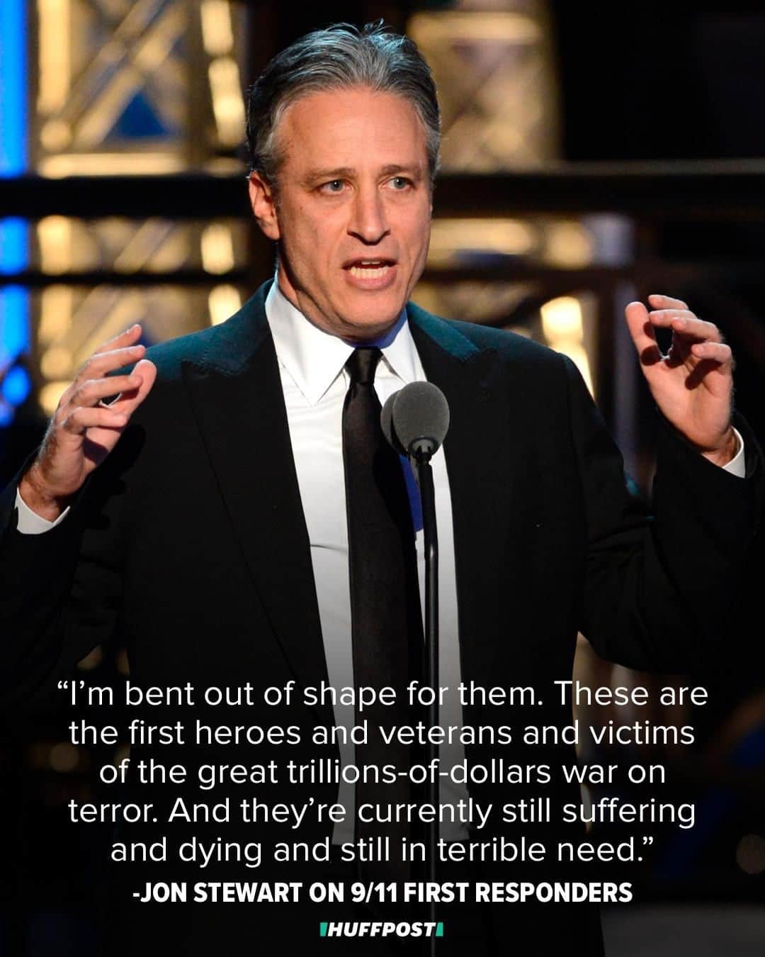 Huffington Postさんのインスタグラム写真 - (Huffington PostInstagram)「Former “Daily Show” host Jon Stewart is firing back at Senate Majority Leader Mitch McConnell (R-Ky.), who this weekend shrugged off the former “Daily Show” host’s impassioned call for Congress to reauthorize the September 11th Victim Compensation Fund (VCF). “I don’t know why he’s all bent out of shape,” McConnell said on Fox News on Sunday.﻿ Stewart replied on “The Late Show With Stephen Colbert” on Monday night: “I’m bent out of shape for them. These are the first heroes and veterans and victims of the great trillions-of-dollars war on terror. And they’re currently still suffering and dying and still in terrible need.” Over the weekend, McConnell also said lawmakers who skipped Stewart’s visit to Capitol Hill last week probably just had other things going on. Stewart offered a mocking non-apology: “I feel like an asshole,” he said. “I didn’t mean to interrupt them with their jobs.” Stewart accused McConnell of using 9/11 heroes as political pawns and called on Congress to pass the act extending health care to the first responders of the 2001 terrorist attacks. // 📸: Getty Images // Read more at link in bio.」6月19日 6時45分 - huffpost