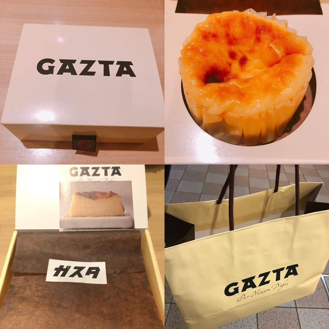 江藤あやさんのインスタグラム写真 - (江藤あやInstagram)「GAZTAのチーズケーキいただきました！ 箱を開けた瞬間テンション上がりすぎて叫んでしまった😆 わ〜かわいい〜💗 1時間並ぶ時もあるそうで。ずっと食べてみたいって思ってたの。ありがとうございます🤩 ・ #GAZTA #ガスタ #バスクチーズケーキ #知多市ふるさと観光大使  #女優 #actress #スイーツ好きな人と繋がりたい」6月19日 6時51分 - ayayakko19