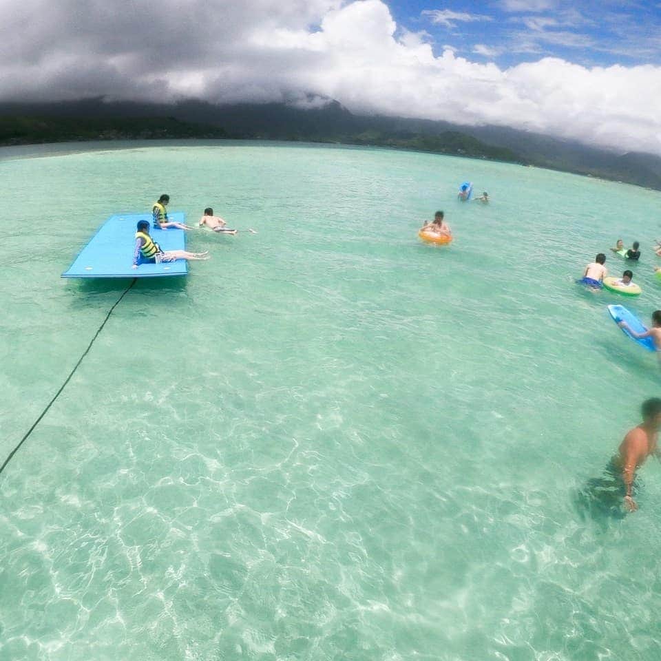 Luxury Cruise by Captain Bruceさんのインスタグラム写真 - (Luxury Cruise by Captain BruceInstagram)「🌴この日は曇りスタートでしたが、後は晴れました。⠀ バーニーとサンシャインもボート周りに登場！皆様大喜びでした^^⠀ ⠀ ⠀ #captainbruce #sandbar #kaneohe #hawaii #oahu #oahulife #ahuolaka #キャプテンブルース ⚓ #天国の海ツアー #天国の海 #アフオラカ #ハワイ大好き #絶景 #海」6月19日 7時43分 - cptbruce_hi