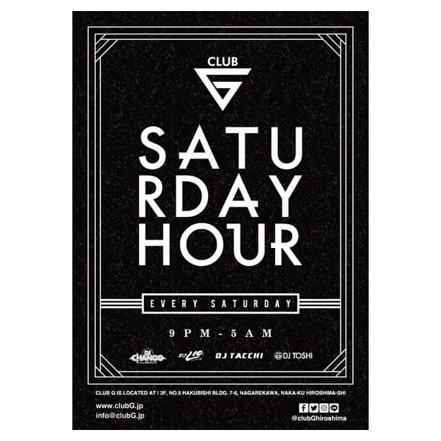 DJPLANET_JPのインスタグラム：「🎉🎉🎉. 今週土曜日6/22は SATURDAY HOUR at CLUB Gにて DJです🎧 . 是非是非遊びに来てください🙌🏻」