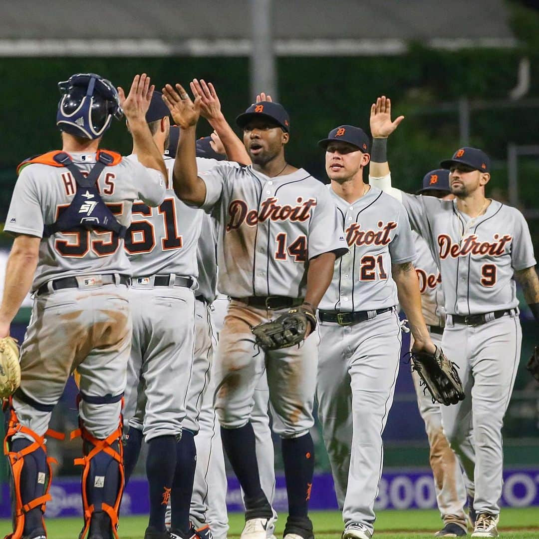 デトロイト・タイガースさんのインスタグラム写真 - (デトロイト・タイガースInstagram)「🔒 down a #TigersWin in the Steel City.」6月19日 12時02分 - tigers