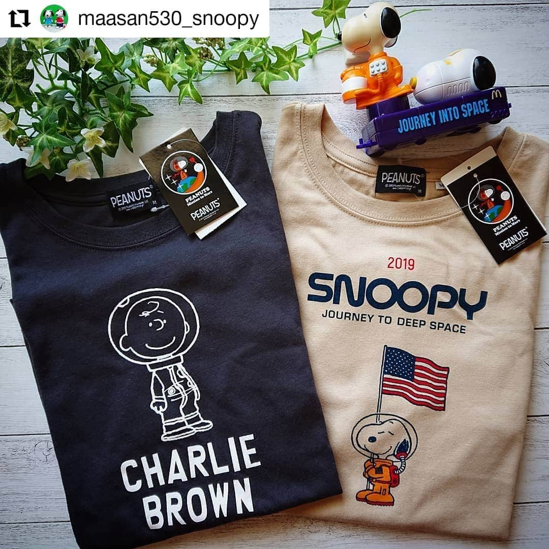 ハニーズ公式さんのインスタグラム写真 - (ハニーズ公式Instagram)「#Repost @maasan530_snoopy • • • • • • 6/17(月)☀️ . 可愛さと安さに惹かれ( ⁎ᵕᴗᵕ⁎ )❤️ 先週買ったHoneysとの コラボTシャツ👩‍🚀💫🚀 . . #Tシャツ #アストロノーツスヌーピー #astronautsnoopy #チャーリーブラウン #charliebrown #スヌーピー #snoopy #peanuts #宇宙飛行士 #ハニーズ #コラボ #980円 @honeysofficial #スヌ活 * * @maasan530_snoopyさんの投稿です。 素敵な投稿ありがとうございます♡ 『スヌーピーTシャツ』￥980 503-13-5720 ②スミクロ・⑨ベージュ」6月19日 12時07分 - honeysofficial