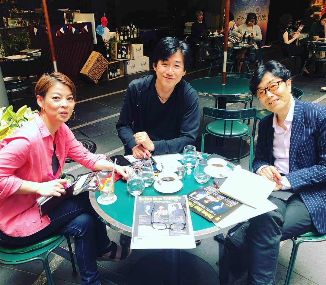 川久保秀一さんのインスタグラム写真 - (川久保秀一Instagram)「H2O赤塩さん&井手ちゃんと初ミーティング。何が始まりますやら～(^^) #H2O #想い出がいっぱい #トリオ #ハーモニー」6月19日 12時55分 - hidekazu_kawakubo