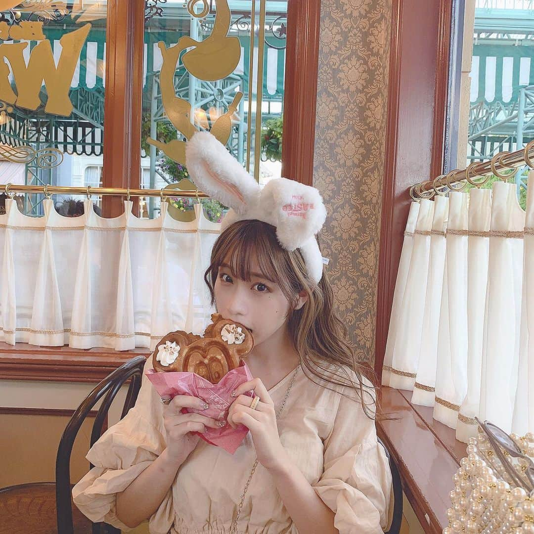 ののこさんのインスタグラム写真 - (ののこInstagram)「たべてばかりね🐰🥕💭♡ #mickeywaffle」6月19日 13時38分 - nontaso2525