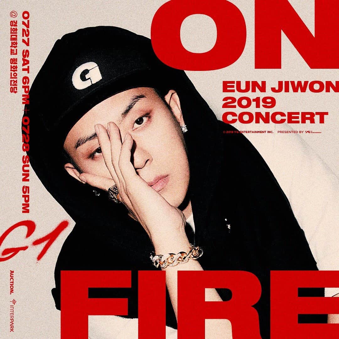 ウン・ジウォンさんのインスタグラム写真 - (ウン・ジウォンInstagram)「#은지원 #EUNJIWON #CONCERT #ON_FIRE #20190727_6PM #20190728_5PM #평화의전당 #YG」6月19日 14時06分 - 1_kyne_g1