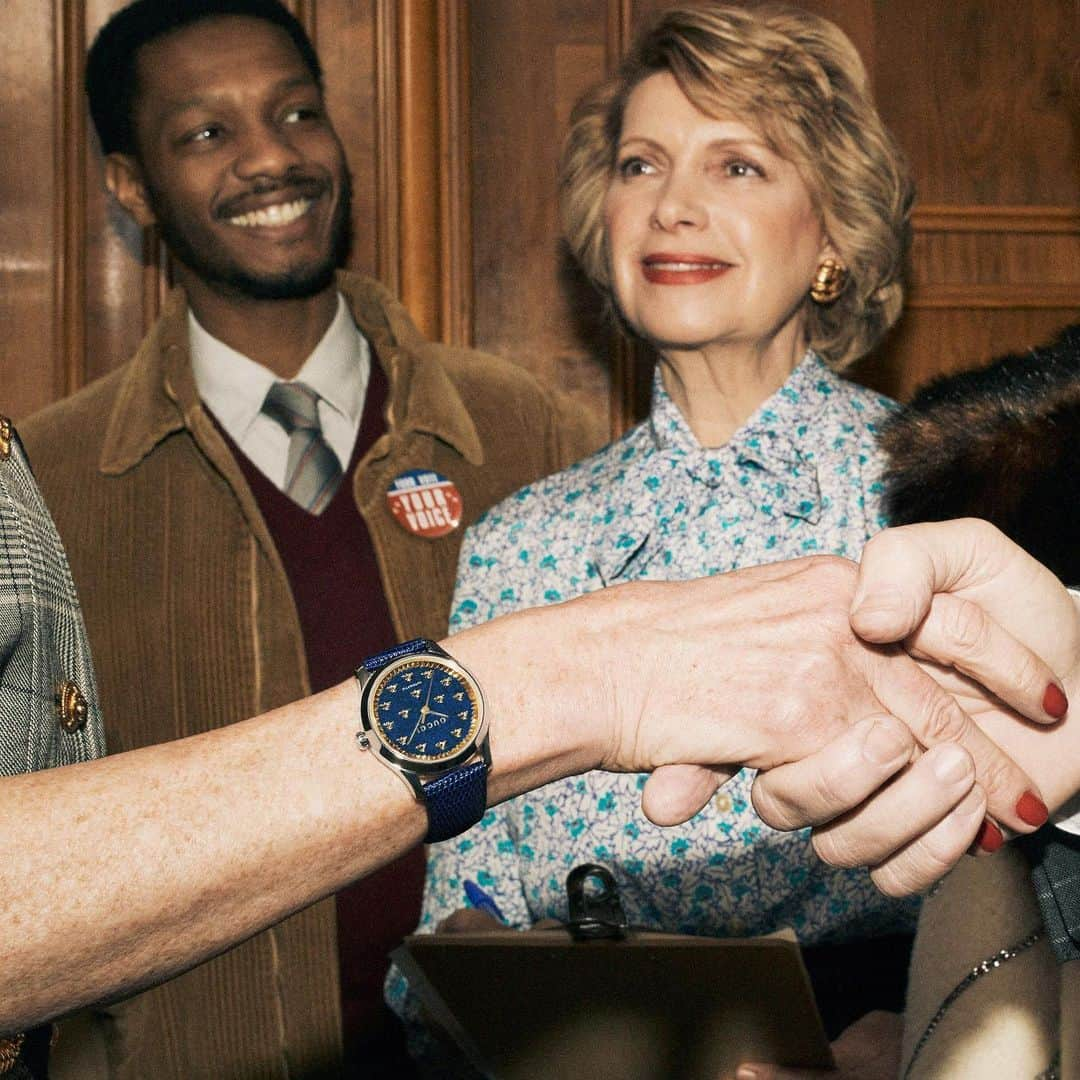 HYPEBEASTさんのインスタグラム写真 - (HYPEBEASTInstagram)「@hypebeaststyle: @gucci has showcased their two new watches - the Grip and the G-Timeless automatic in a retro-themed campaign. The Grip watch draws its inspiration from the skateboarding scene in the 1970s, featuring three windows to show the hour, minute and date, which is designed to be interchangeable. Whereas the G-Timeless automatics are crafted from steel and includes a black onyx stone dial with bees decorating the face all around. Swipe to take a look at the campaign and look out for the watches in Gucci boutiques and select stores in September. Photo: @ari_marcopoulos_official/Gucci」6月19日 16時18分 - hypebeast