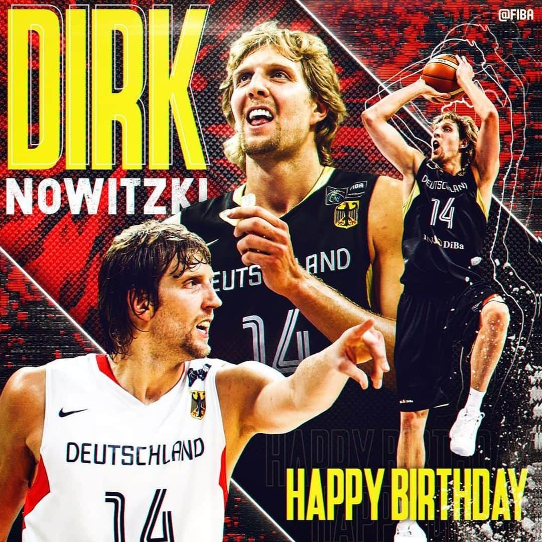 FIBAさんのインスタグラム写真 - (FIBAInstagram)「#HappyBirthday to @DBB_Basketball 🇩🇪 legend and @FIBAWC ambassador @Swish41! 🎉🏀」6月19日 16時30分 - fiba