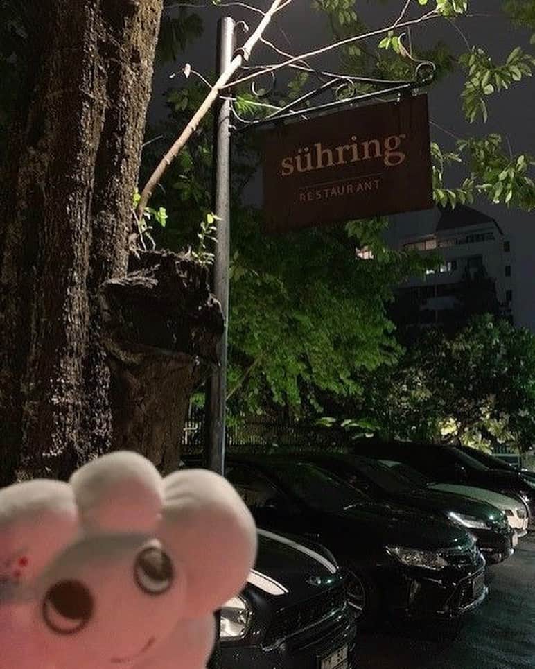 のインスタグラム：「【KUMO-chan World Tour】 KUMO-chanは、ひと足先に『ズーリン』 @restaurant_suhring に♪ 7月のポップアップレストランを待ちきれないKUMO-chanは、マカオからタイ・バンコクへ☁✈ チャオ プラヤ川沿いに建つクラシックと最先端が融合したマンダリン オリエンタル バンコク @mo_bangkok でのんびりと過ごした後、念願の『ズーリン』へ。2年連続「アジアのベストレストラン50」で4位に輝いたモダンドイツ料理をお腹いっぱい食べ、7月12日からオープンするポップアップレストランもますます楽しみになりました♪ さて、KUMO-chanは次にどこに向かうのでしょう・・・？⛅ マンダリン オリエンタル バンコク @mo_bangkok  ズーリン・アット・マンダリン・オリエンタル・東京 https://www.mandarinoriental.co.jp/event/pop-up-restaurant-suhring-at-mandarin-oriental-tokyo  KUMO-chan, who can not wait for the pop-up restaurant "Sühring at Mandarin Oriental, Tokyo" @restaurant_suhring in July, travels from Macau to Bangkok, Thailand. After spending a leisurely stay at Mandarin Oriental, Bangkok @mo_bangkok , which are built along the Chao Phraya River, KUMO-chan headed to the long-awaited "Sühring". KUMO-chan finally enjoyed a lot of modern German cuisine which received 4th in "Asia’s Best 50 restaurants" for 2 consecutive years.  Mandarin Oriental, Bangkok  Sühring at Mandarin Oriental, Tokyo @mo_bangkok  Sühring at Mandarin Oriental, Tokyo https://www.mandarinoriental.com/event/pop-up-restaurant-suhring-at-mandarin-oriental-tokyo  #mandarinorientaltokyo #MOtokyo#ImAfan #マンダリンオリエンタル東京 #マンダリンオリエンタル#MandarinOriental #マンダリンオリエンタルバンコク #mandarinorientalbangkok #MObangkok #KUMO #ラグジュアリーホテル #luxuryhotel #kawaii #かわいい #Bangkok #バンコク #KUMOchan #KUMOちゃん #travel #旅好き #BangkokHotel #chaophrayariver #チャオプラヤ川 #バンコクホテル #ズーリン #Suhring #ポップアップレストラン #Discover #発見 #germancuisine」