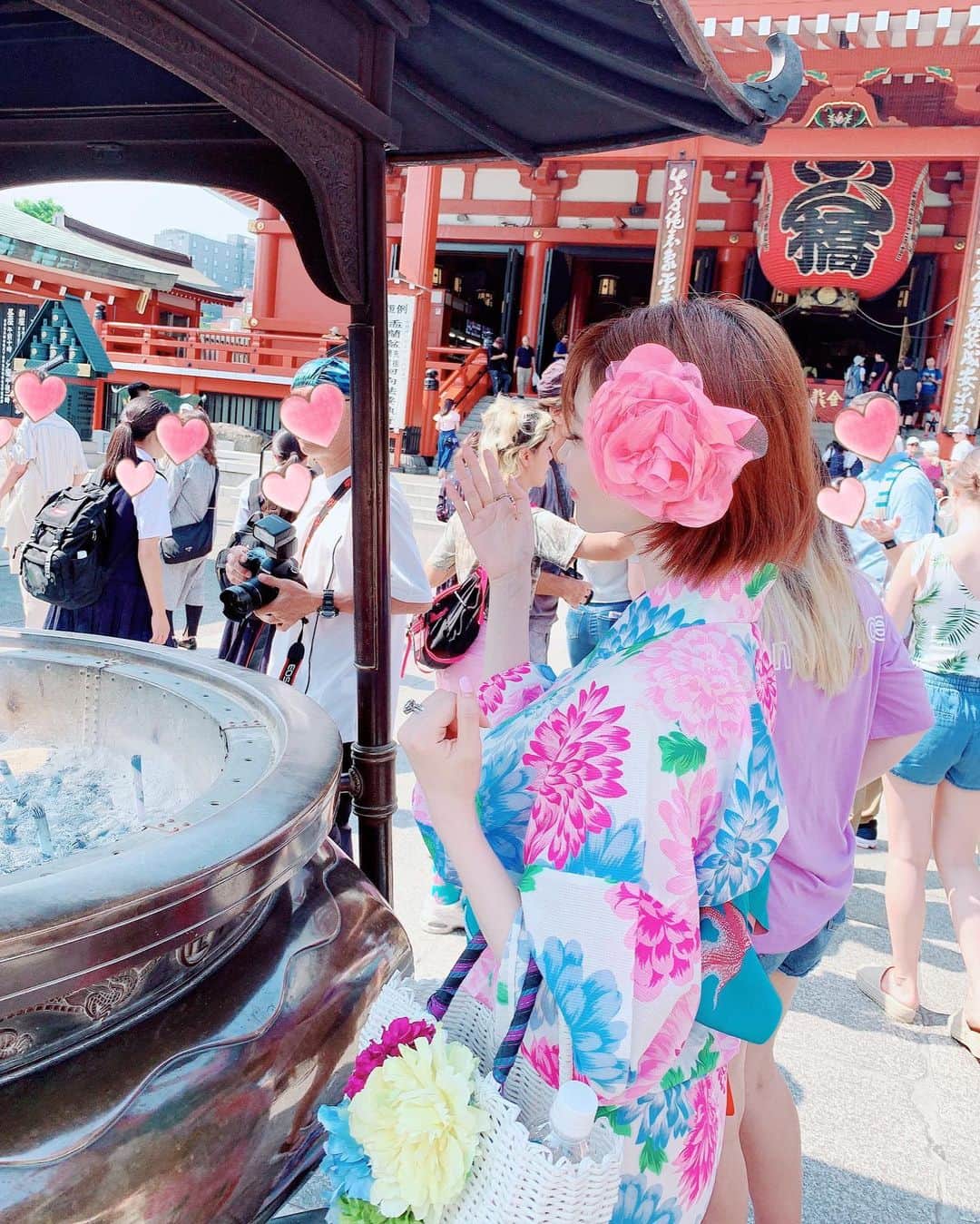 森下悠里さんのインスタグラム写真 - (森下悠里Instagram)「浅草👘🇯🇵 - 大好きな @marie.flower と素敵な ランチタイム💓 - 次回は人力車乗りたいなぁ💓 - #asakusa #japan #yukata #lunch」6月19日 17時58分 - yuurimorishita