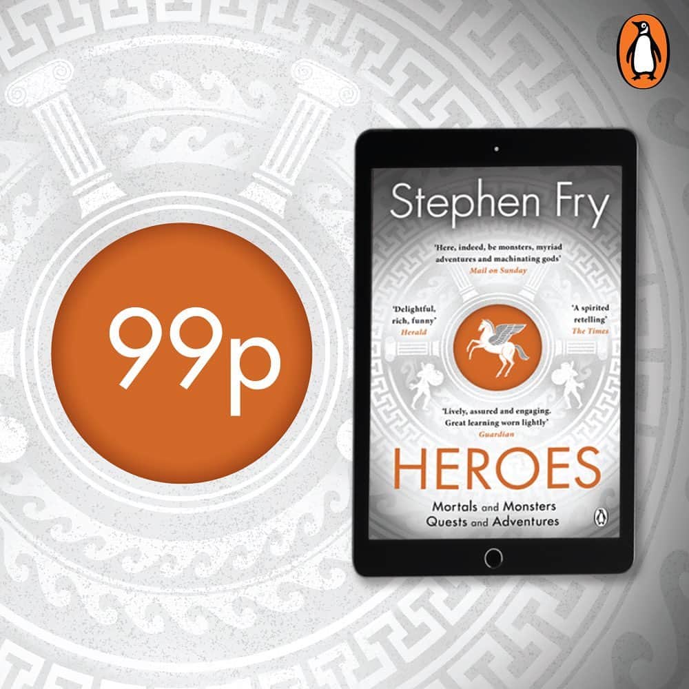 スティーヴン・フライさんのインスタグラム写真 - (スティーヴン・フライInstagram)「Ebook readers rejoice! My book HEROES is available to download for just 99p for today only. You can find the link to download in my bio.」6月19日 17時51分 - stephenfryactually