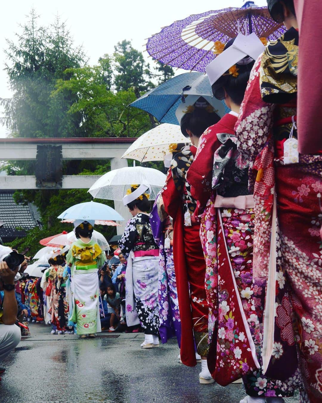 のインスタグラム：「An amazing festival even in the rain (Aizu Tajima Gion-sai Festival)」