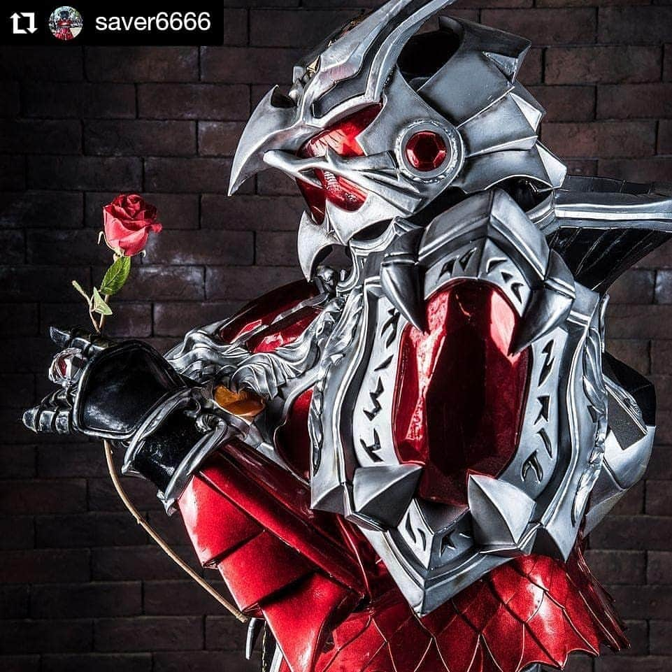 永崎遼のインスタグラム：「. Thank you for your time. Makasih yah sudah menonton. . What a beautiful Cosplay ;D . Check out the great cosplayer, right now and follow it @saver6666 my friend ;) . #仮面ライダー #subcultures #portrait #cosplayers #figure #sht #ニチアサ #nichiasa #nitiasa #اليابان #japonya #kahraman #إبطال #yaponiya #karikatura #costume #otaku #kostyum #giyim #コスプレ #tokusatsu #maskedrider #toku  #Repost @saver6666 • • • • • • 薔薇と炎のドラゴンと  #kamenrider #kamenriderwizard #cosplay #cosplayer #selfmade #s.i.c.」