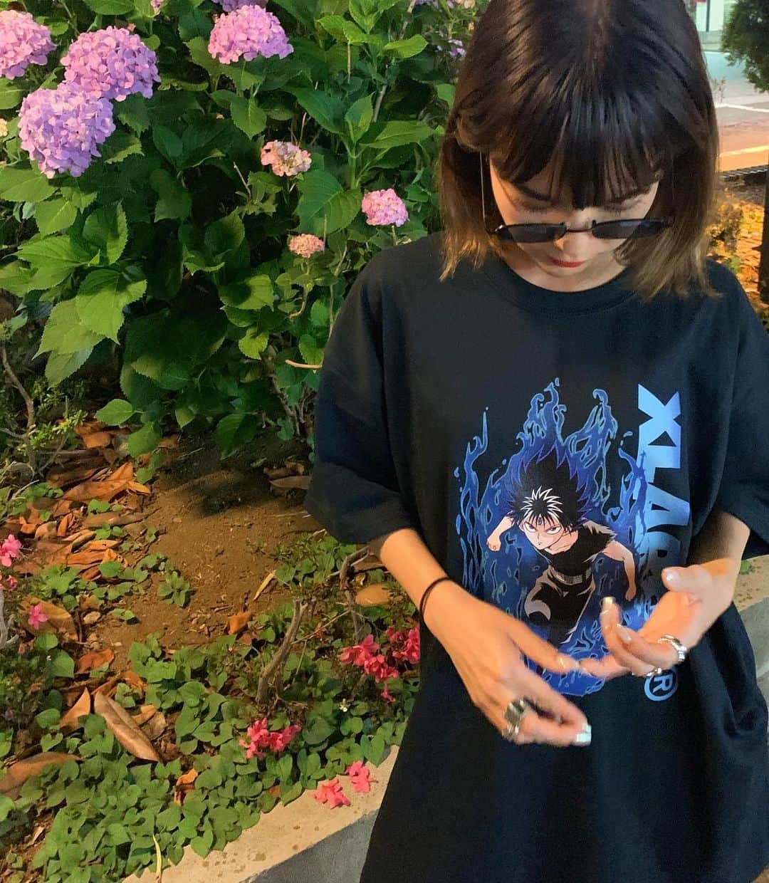 のインスタグラム：「幽遊白書🔥🔥🔥 @xlargejp #mei_outfit」