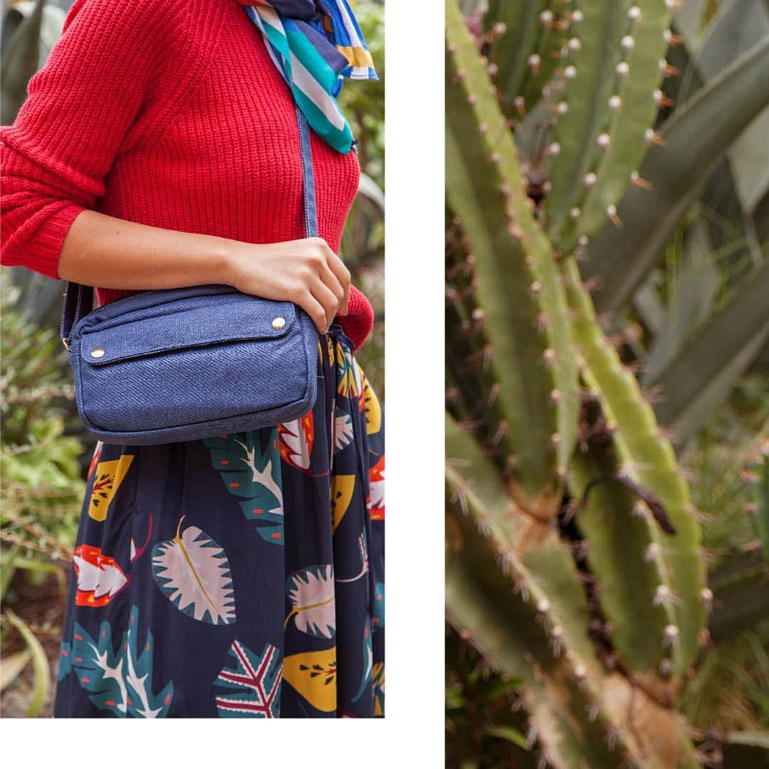 ベンシモンのインスタグラム：「ROUGE ❤️ Sur un pull, une jupe, un top, le rouge est notre couleur coup de coeur cet été ☀️ 🇬🇧 On a pullover, a skirt or a top, red is our favorite color this summer ☀️ #pe19 #bensimon #summer #red #redforever」