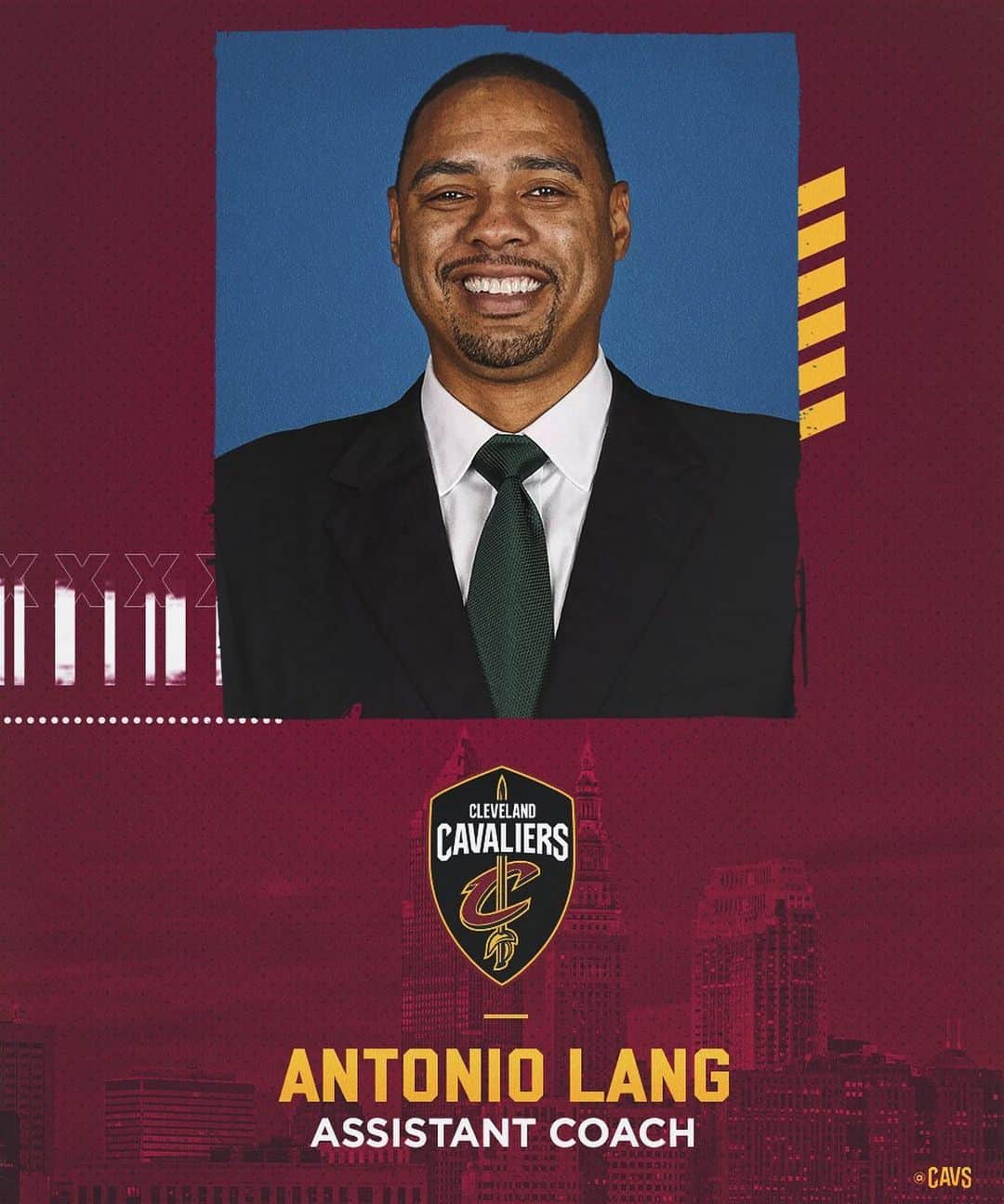 キャブスさんのインスタグラム写真 - (キャブスInstagram)「OFFICIAL: Cavs hire Antonio Lang as Assistant Coach. Find details on cavs.com. #BeTheFight」6月19日 22時35分 - cavs
