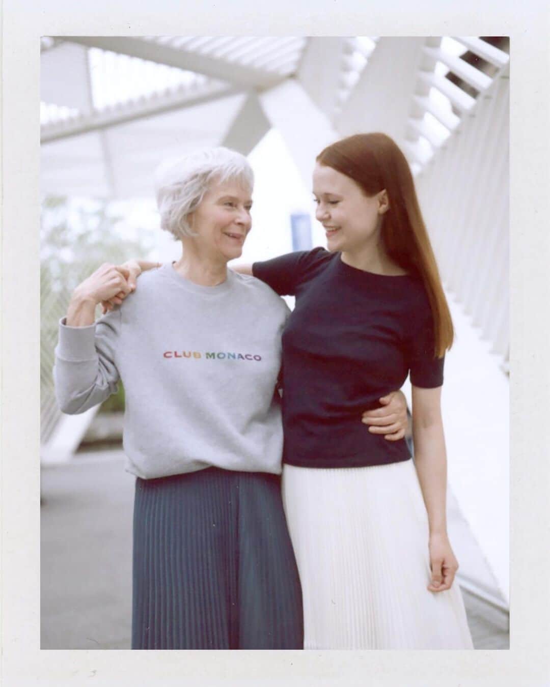 Club Monacoのインスタグラム：「“Pride feels like an absence of shame; the ability to maintain your strength.” Zoe—from the Club Monaco design team, with her mother, Ann ⠀⠀⠀⠀⠀⠀⠀⠀⠀ The CM Pride sweatshirt is now available in London, Montreal, and San Francisco at Sloane Square, St. Catherine Street, and Market Street. ⠀⠀⠀⠀⠀⠀⠀⠀⠀ 50% of the purchase price of every Pride sweatshirt will be donated to the Stonewall Community Foundation, a group created in support and celebration of the LGBTQIA+ community. stonewallfoundation.org  #CMPride #Pride」