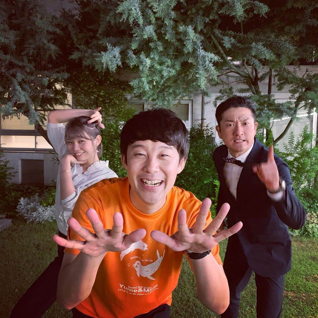 佐久間一行さんのインスタグラム写真 - (佐久間一行Instagram)「よしログ、ありがとうございました！  終わってキクちゃんと、日向さんと。  今日もキクちゃんは炸裂していてました！キングダムの映画、早く観ないと〜  #佐久間一行 #キクチウソツカナイ #日向りく #よしログ」6月19日 22時55分 - sakuzari