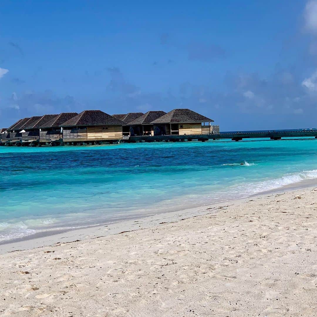 ジョン・ウエルタスさんのインスタグラム写真 - (ジョン・ウエルタスInstagram)「While admiring the tranquil beauty of the #maldives and taking silly selfies, we noticed a #plastic water bottle floating just off the #beach !!! Of course @hurawalhi only uses refillable #glass bottles( #awesome ) so who knows how long it’d been in the ocean so I sprung into action, chased that bottle down and captured it. We can all do our part...I even got a quick & refreshing swim out it. It only takes a minute to pick up a piece of trash that could pose a danger to our environment and wildlife and eventually us.  #travelkindly #joninthemaldives @kindtraveler #woolaroo @outerknown」6月19日 22時53分 - jonhuertas