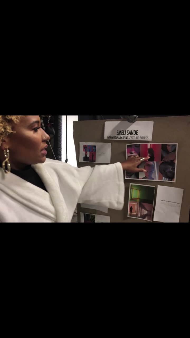 Emeli Sandéのインスタグラム：「Go behind the scene on the set of #ExtraordinaryBeing 😏」