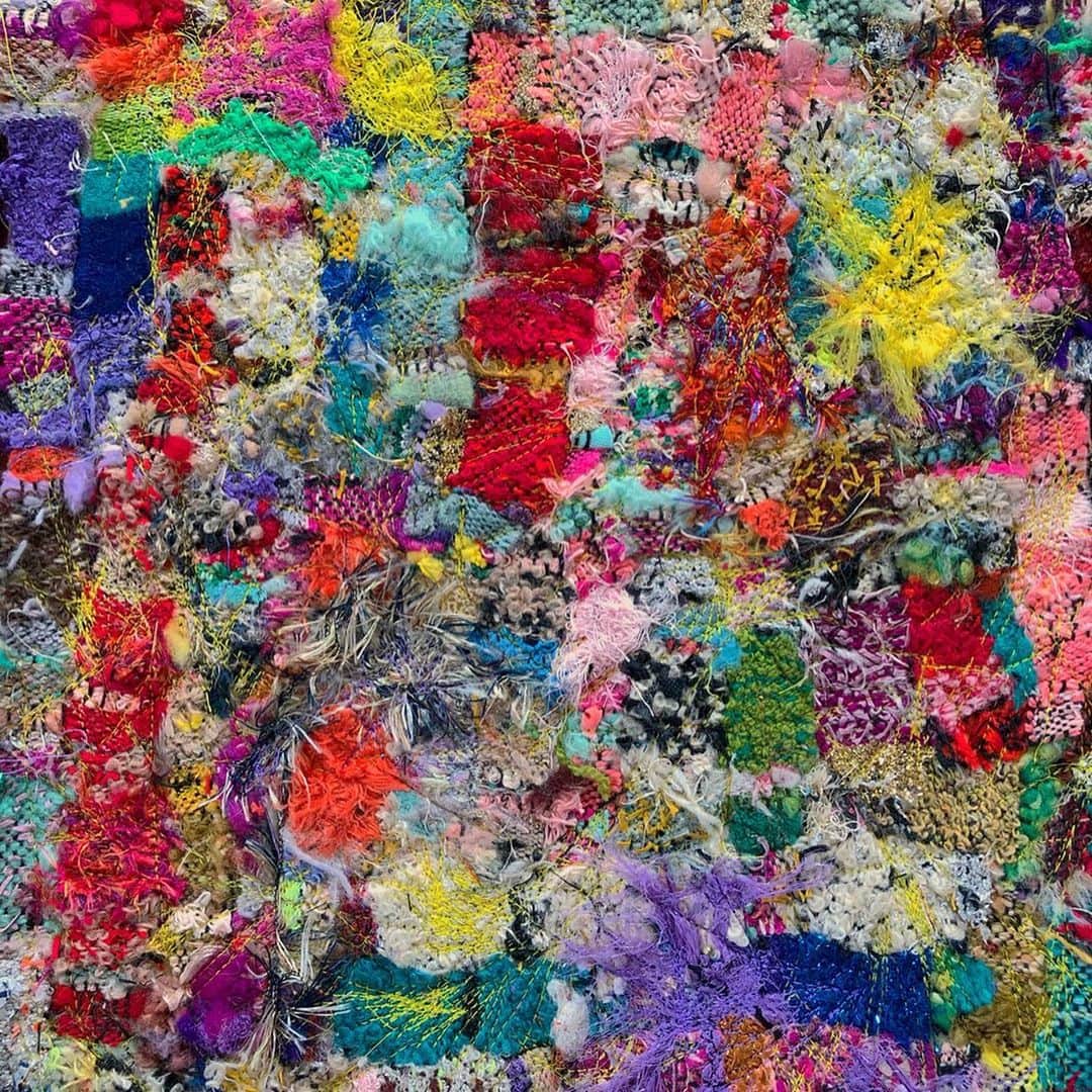 森千波さんのインスタグラム写真 - (森千波Instagram)「#collage . . . #1000weave#weaving#yarn#handmade#colorful#knit#wool#cotton#saori#art#織物#糸#ハンドメイド#カラフル#さをり織り#コラージュ」6月19日 23時40分 - 1000wave