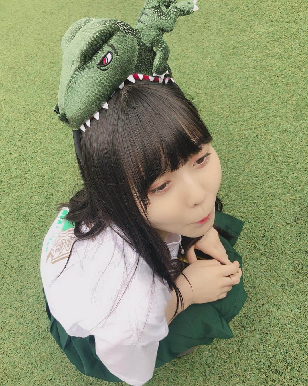 上村亜柚香さんのインスタグラム写真 - (上村亜柚香Instagram)「🦖💚🦖💚   #ユニバ #ユニバコーデ」6月19日 23時43分 - kamimuraayuka