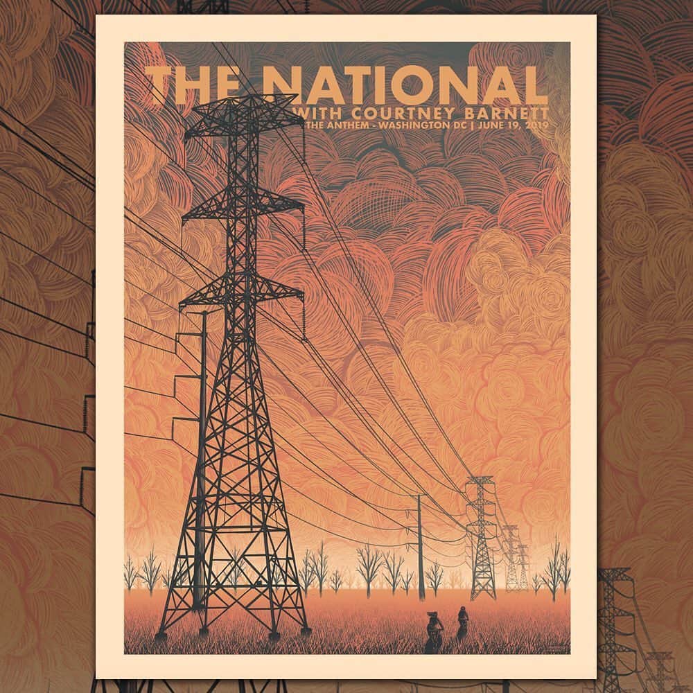 コートニー・バーネットのインスタグラム：「Washington DC. Doors 6:30pm. Cb 8pm. @thenational 9:15pm. Poster @suburban_avenger」